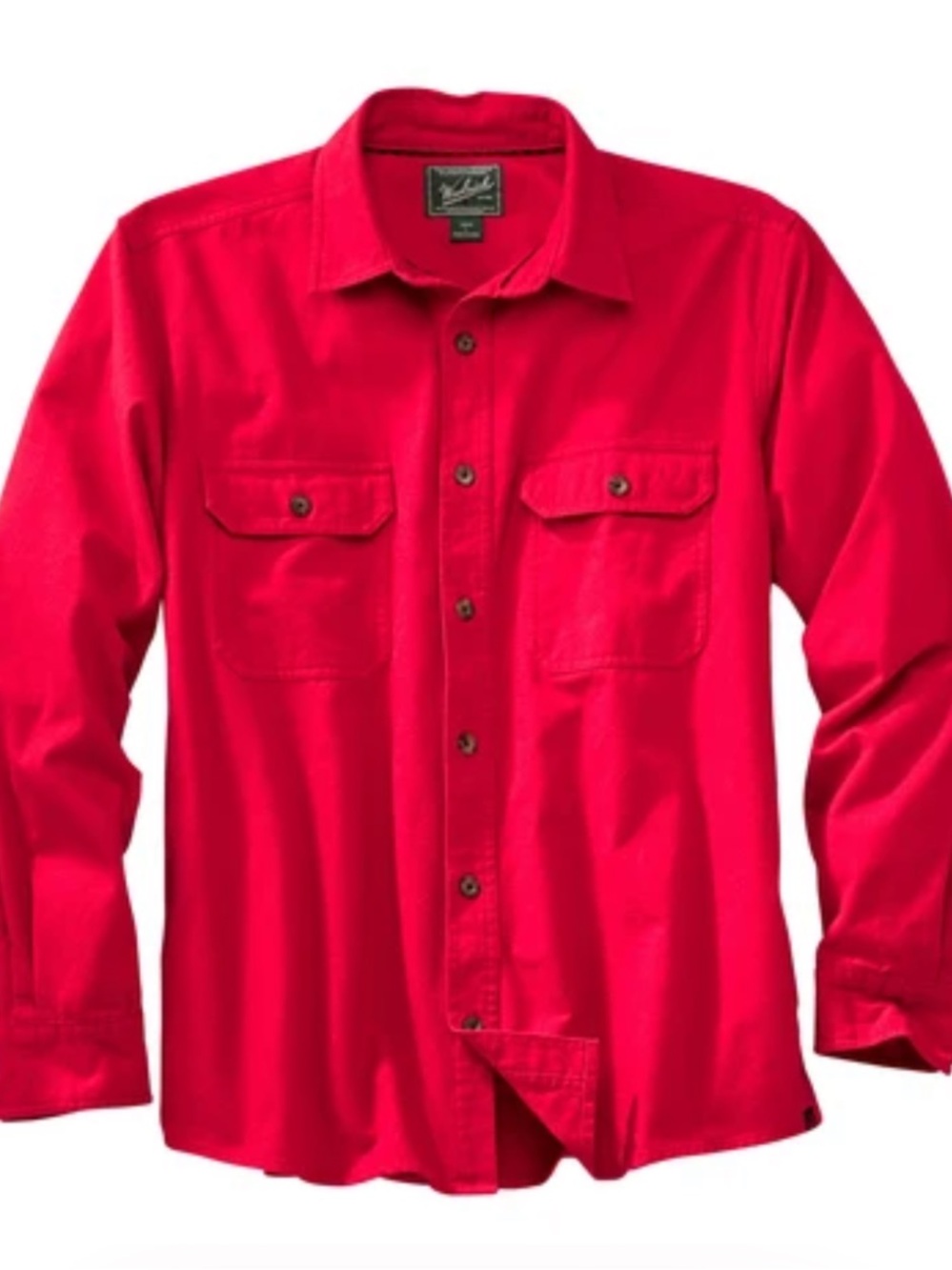 Woolrich Expedition Chamois Flannel Shirt Shacket-Red-Men's Size M-Outdoor